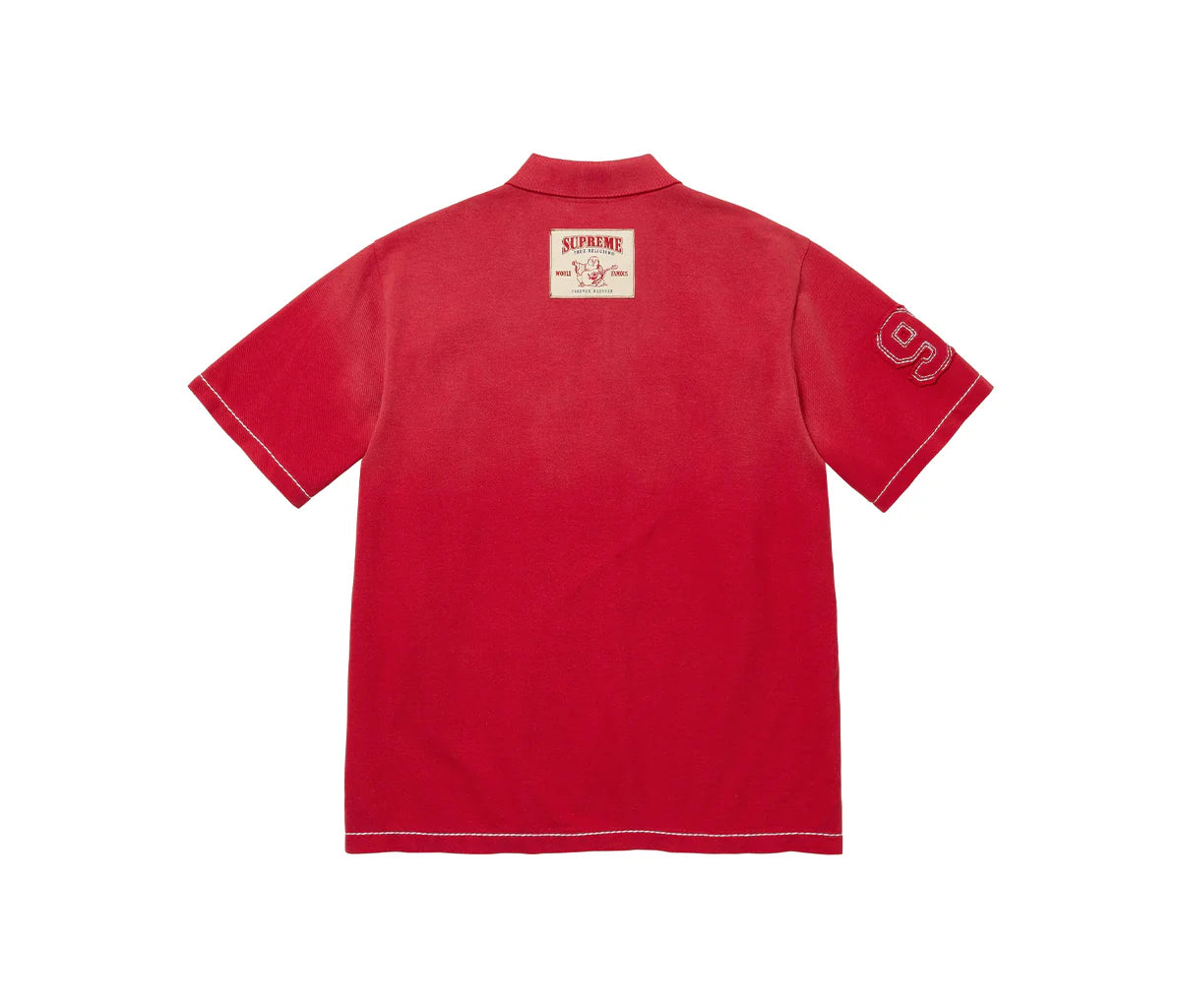 Supreme True Religion Applique Polo Red