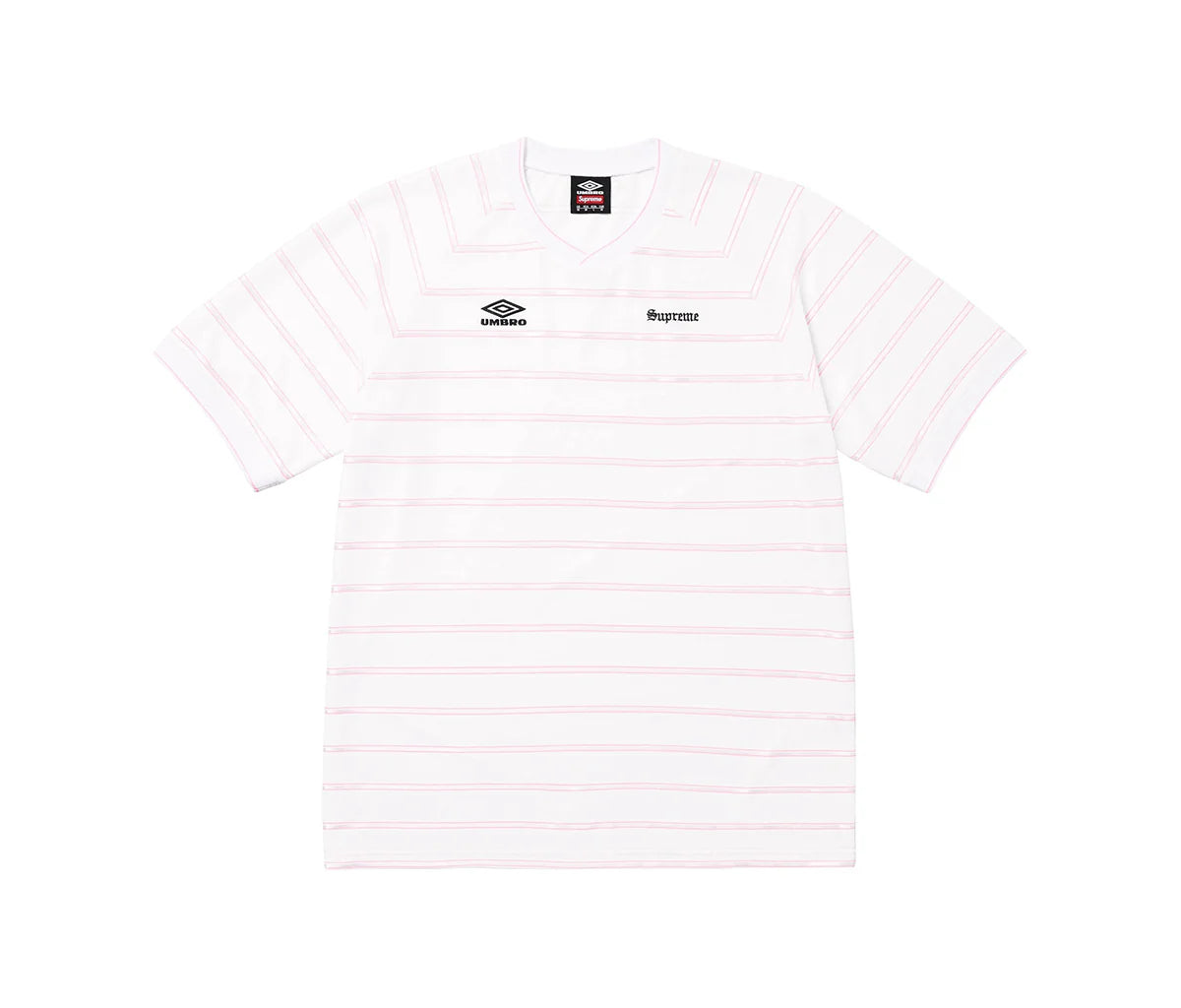 Supreme Umbro Stripe Soccer Jersey White