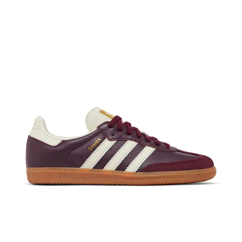 Adidas Samba OG Maroon Gold Metallic dámské tenisky