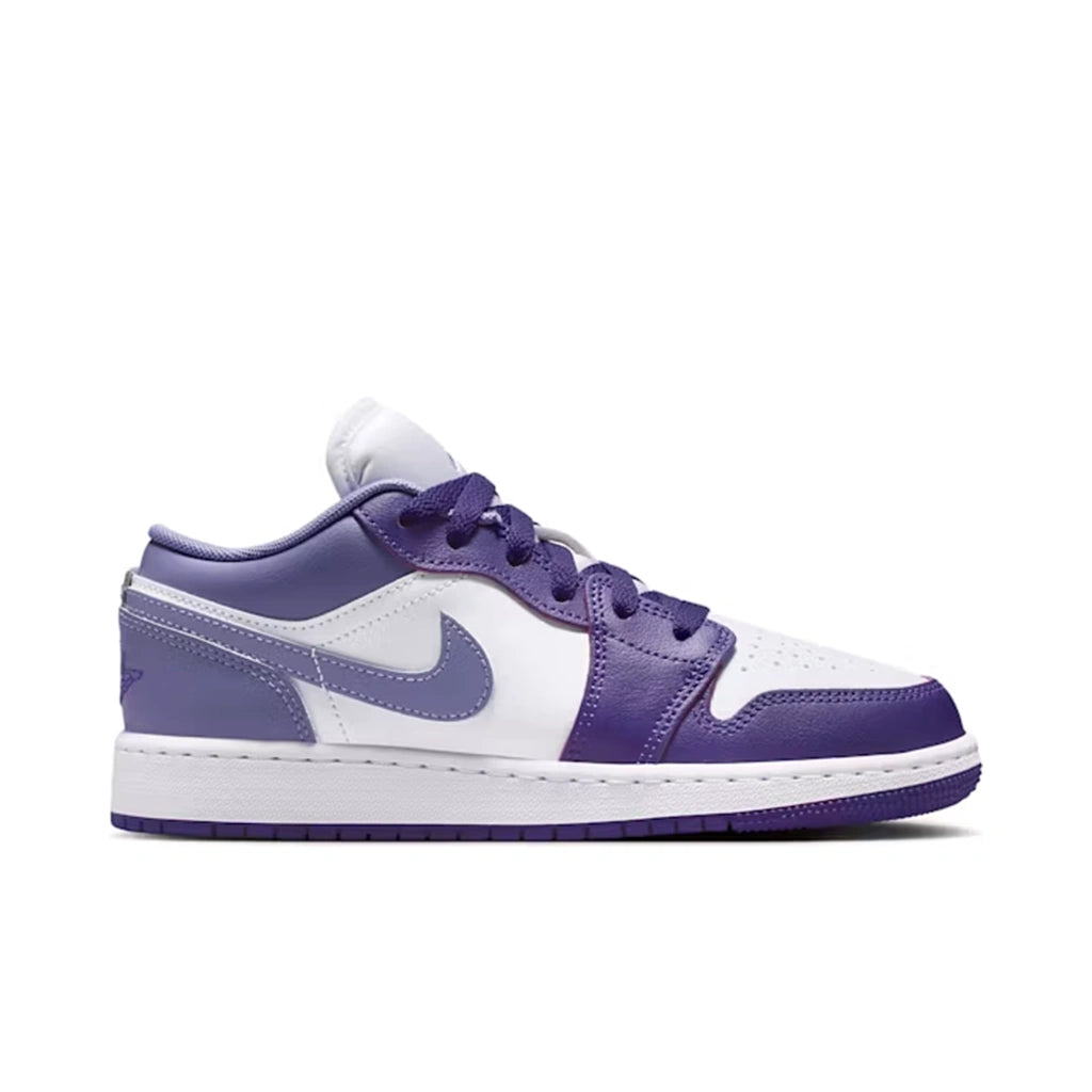 Air Jordan 1 Low Court Purple White Dusty Amethyst (GS)
