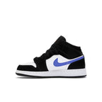 Air Jordan 1 Mid Black Racer Blue White (GS) - 