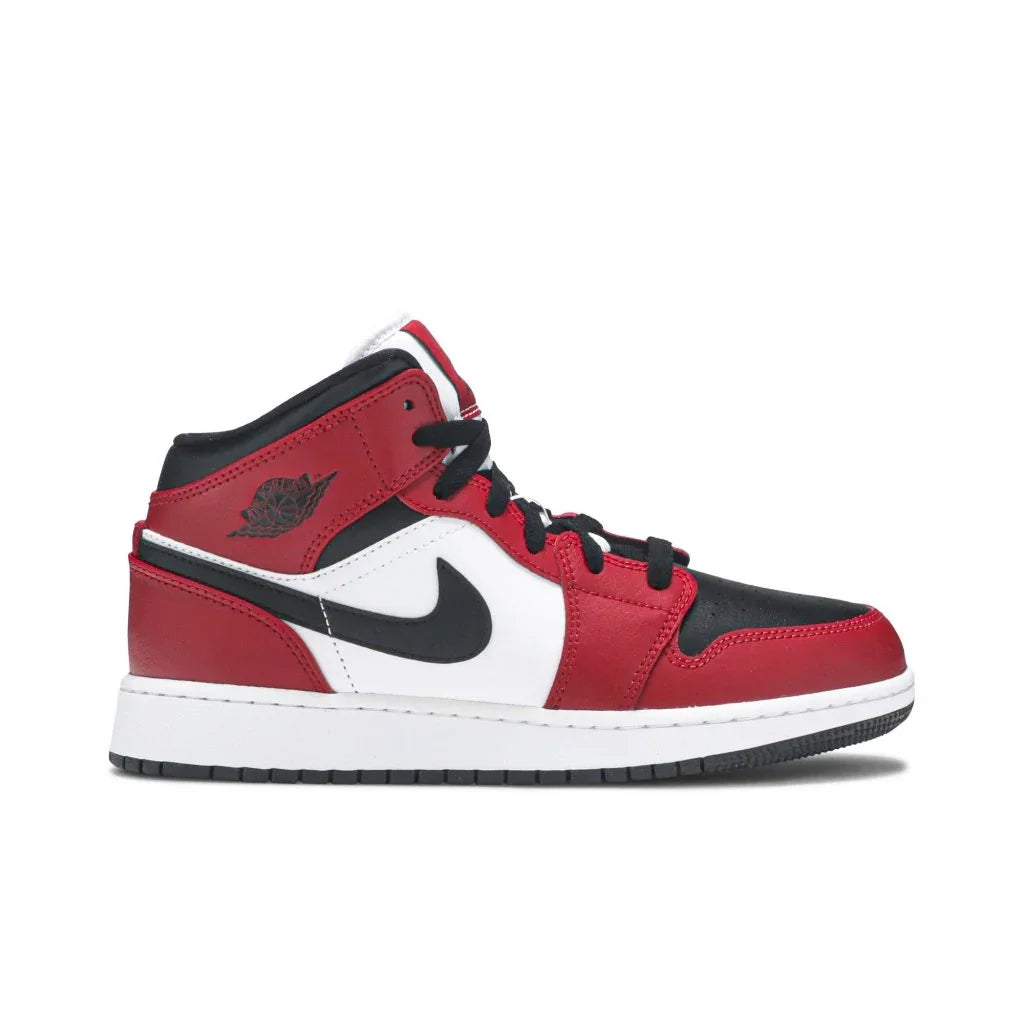 Air Jordan 1 Mid Chicago Black Toe dětské tenisky
