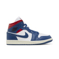 Air Jordan 1 Mid French Blue Gym Red dámské tenisky