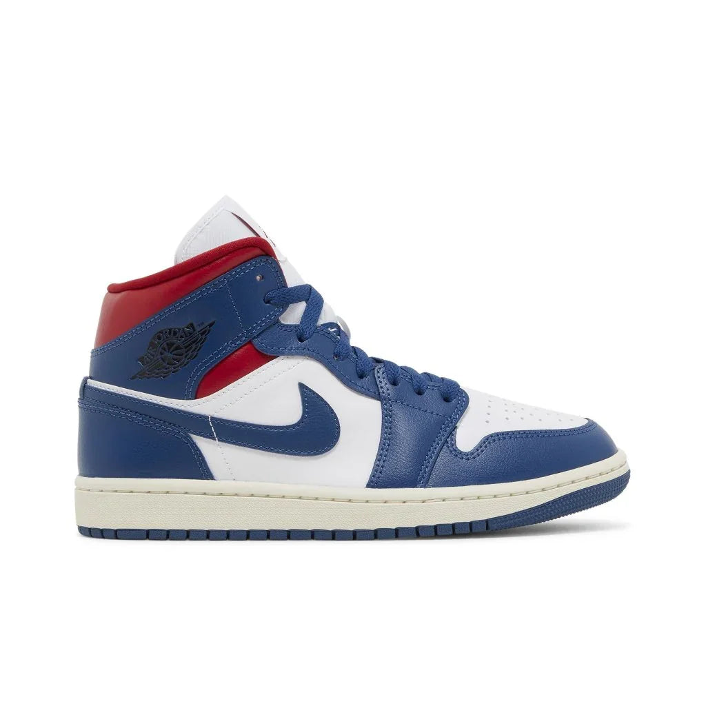 Air Jordan 1 Mid French Blue Gym Red dámské tenisky