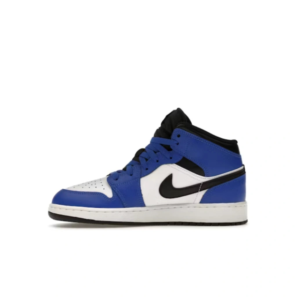 Air Jordan 1 Mid Game Royal White Black (GS) - Air Jordan 1 Mid
