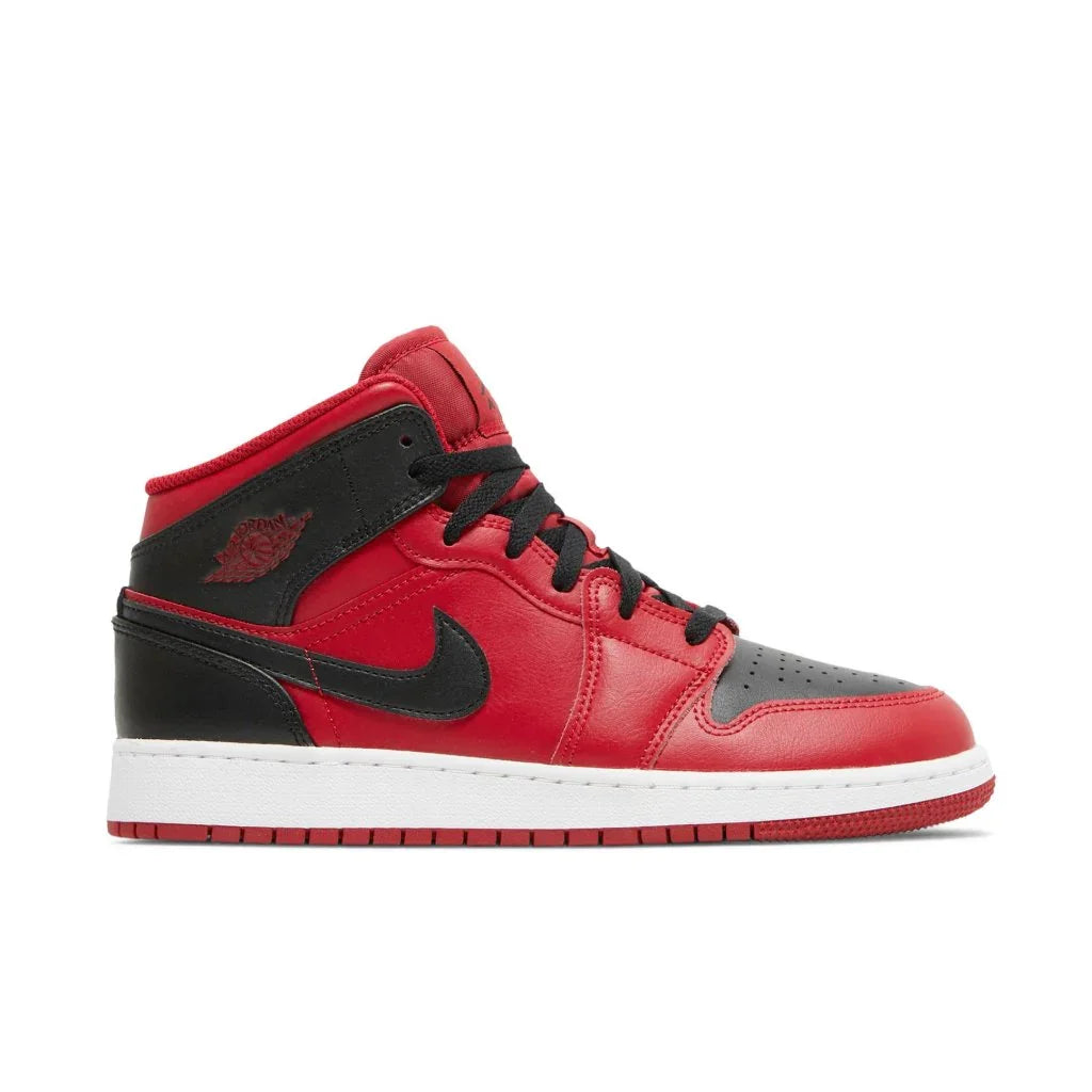 Air Jordan 1 Mid Reverse Bred (2021) dětské tenisky