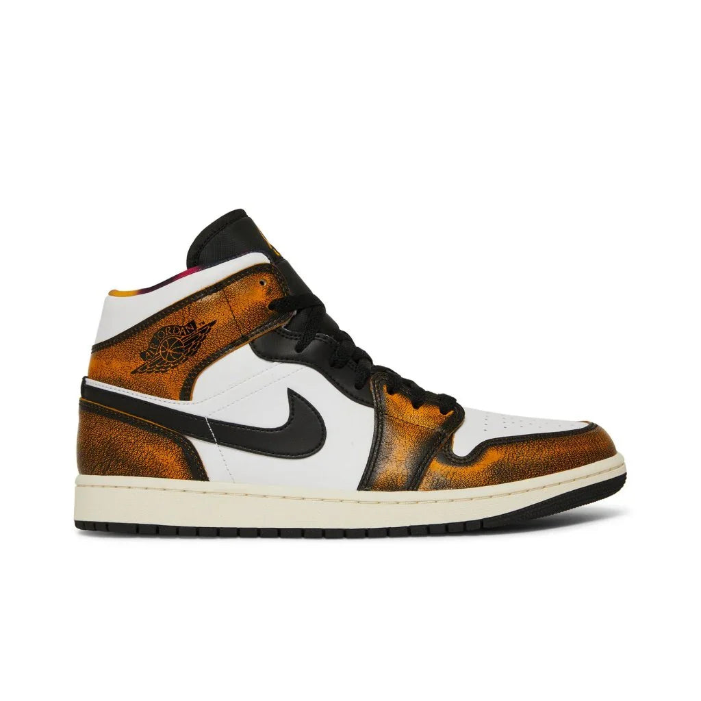 Air Jordan 1 Mid SE Orange Wear Away tenisky