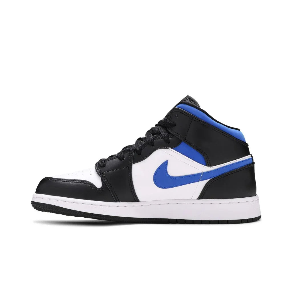 Air Jordan 1 Mid White Black Racer Blue dětské tenisky