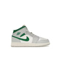 Air Jordan 1 Mid White Pure Platinum Pine Green (GS)