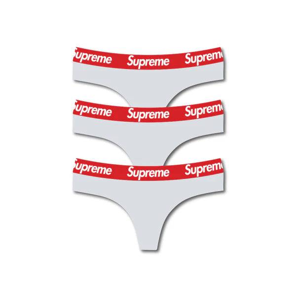 Supreme Custom Panties (3 Pack) White