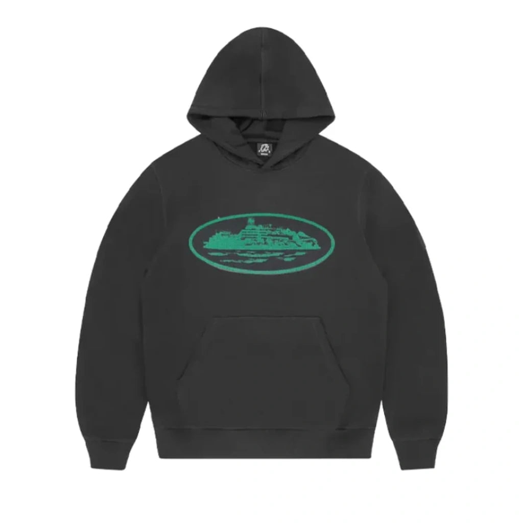Corteiz Alcatraz Hoodie Black Green
