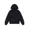Denim Tears Cotton Wreath Hoodie Black Monochrome mikina