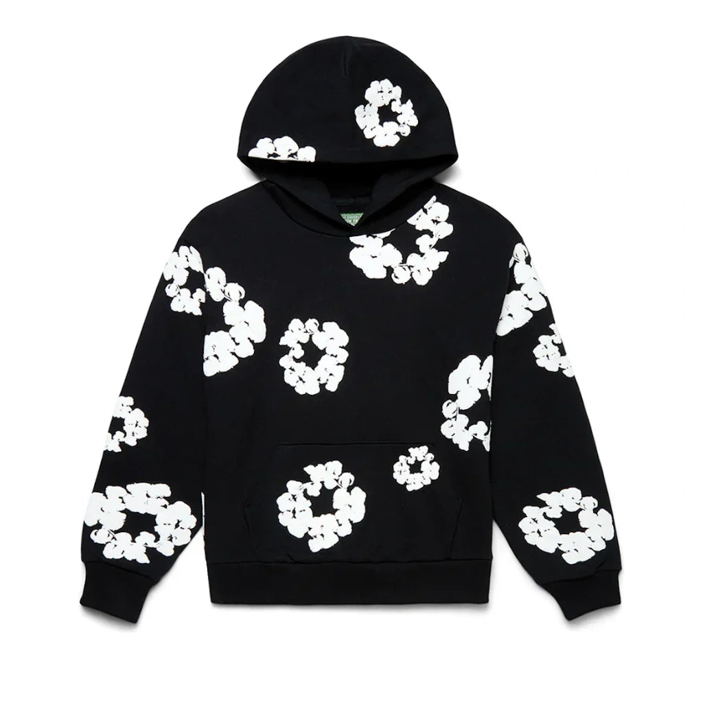 Denim Tears The Cotton Wreath Hoodie Black - Denim Tears