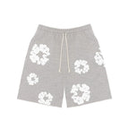 Denim Tears The Cotton Wreath Shorts Grey - Denim Tears