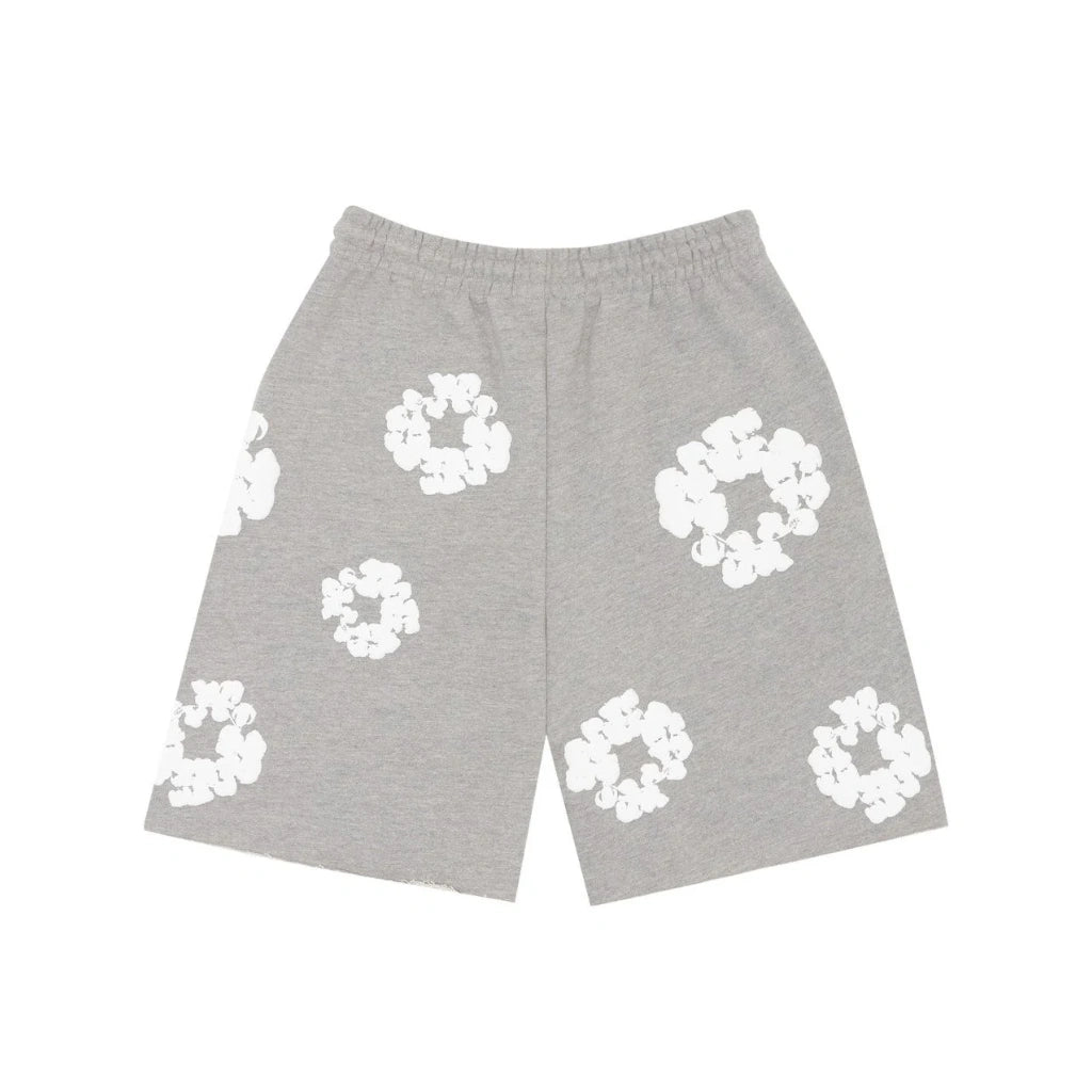 Denim Tears The Cotton Wreath Shorts Grey - Denim Tears
