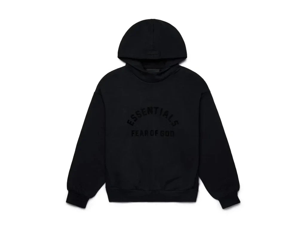 Fear of God Essentials Arch Logo Hoodie Jet Black pánská mikina