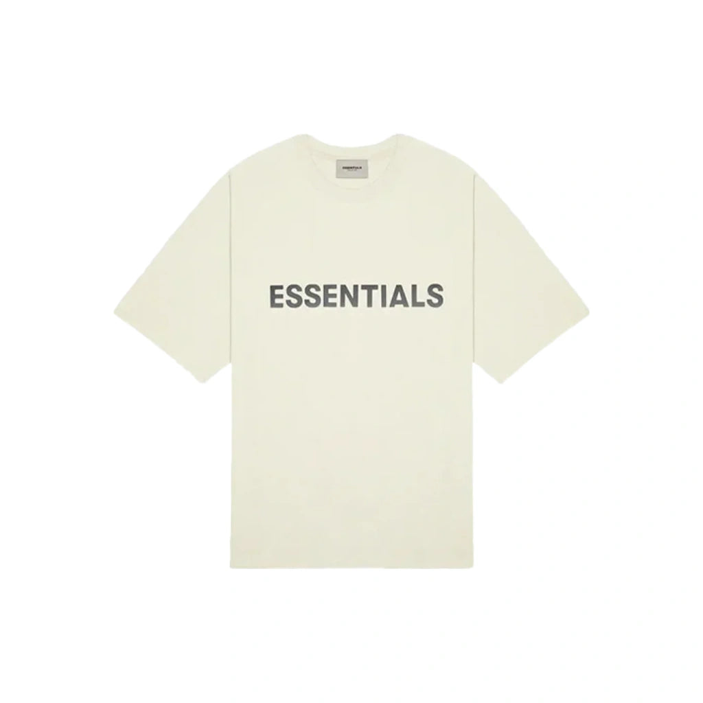 Fear of God Essentials Boxy T-Shirt Applique Logo Butter Cream