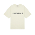 Fear of God Essentials Boxy T-Shirt Applique Logo Butter Cream pánské tričko