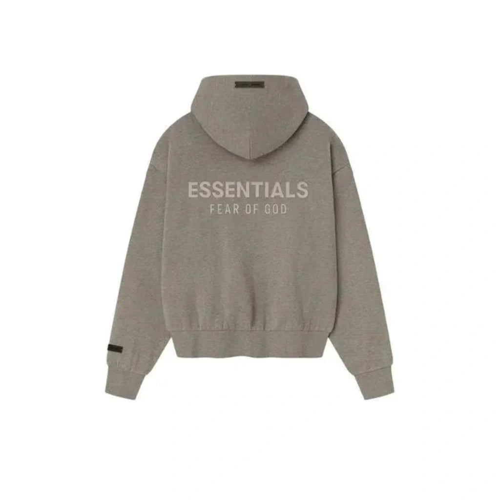Fear of God Essentials Classic Fleece Zip-Up Hoodie Glossy Homestead Heather