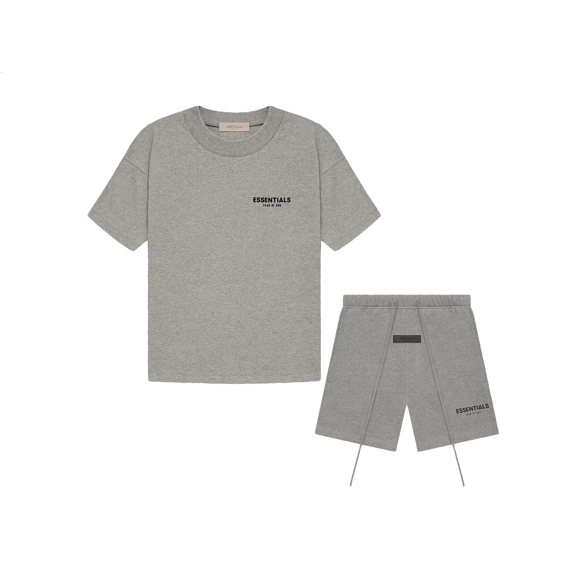 Fear of God Essentials Dark Oatmeal Summer Set souprava
