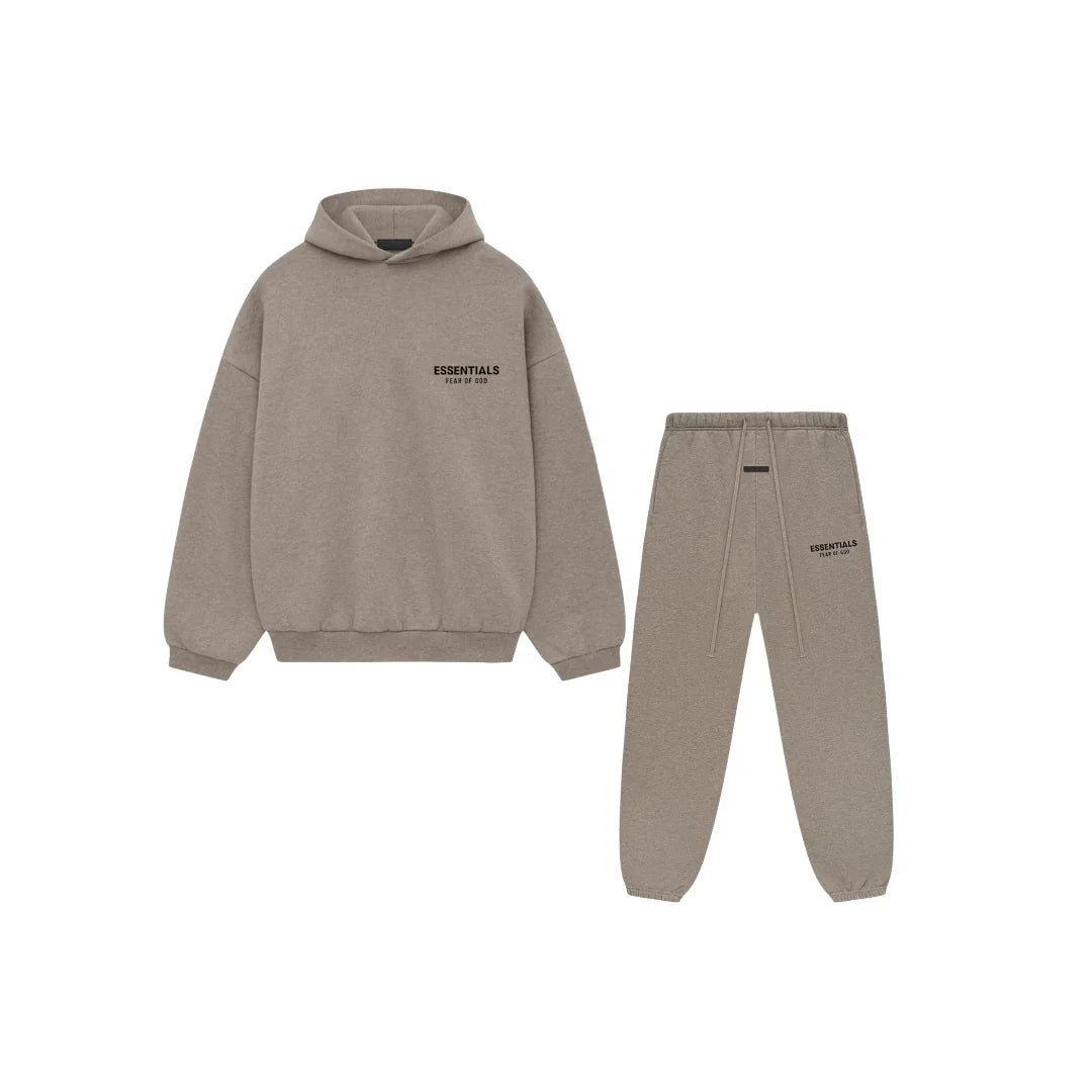 Fear of God Essentials Fleece Dark Heather Gray Set souprava