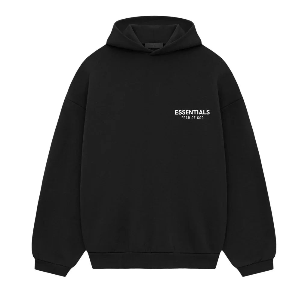 Fear of God Essentials Fleece Hoodie Black unisex mikina