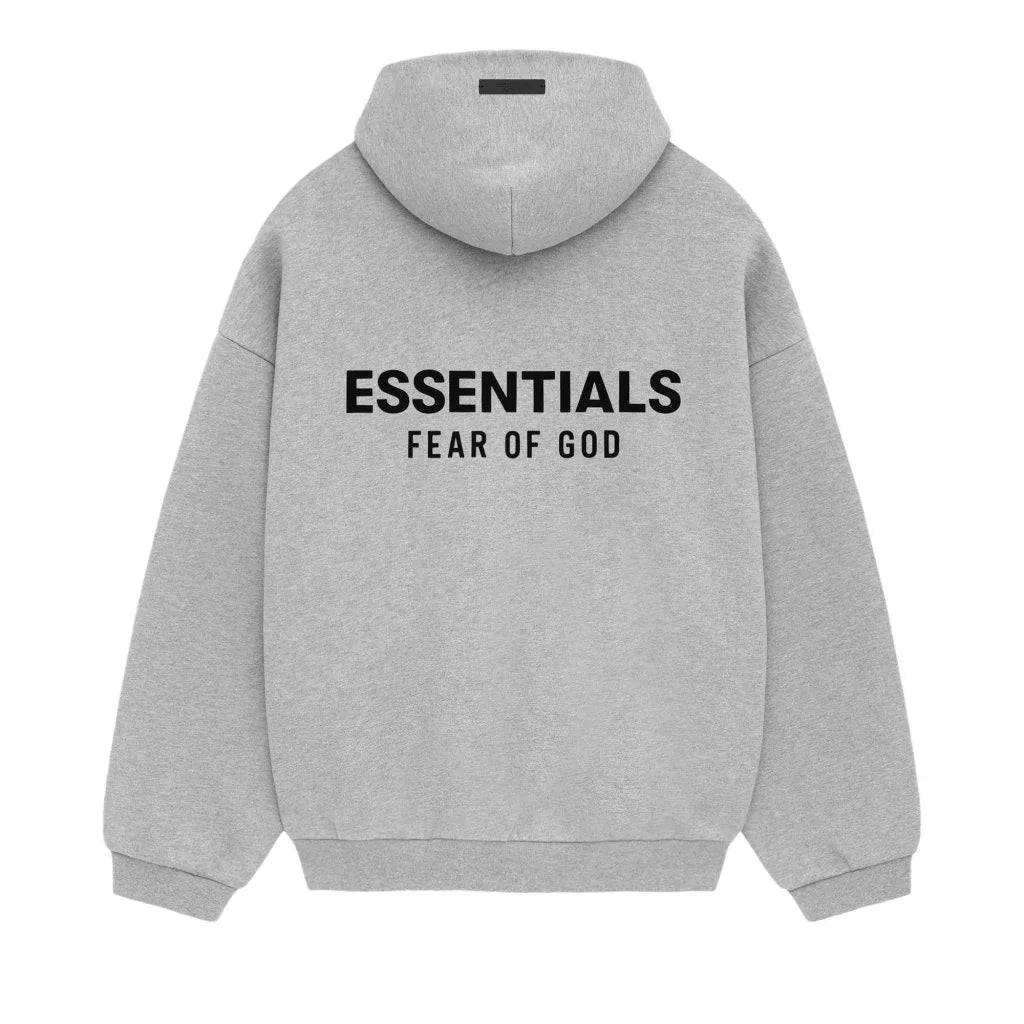 Fear of God Essentials Fleece Hoodie Light Heather Gray pánská mikina