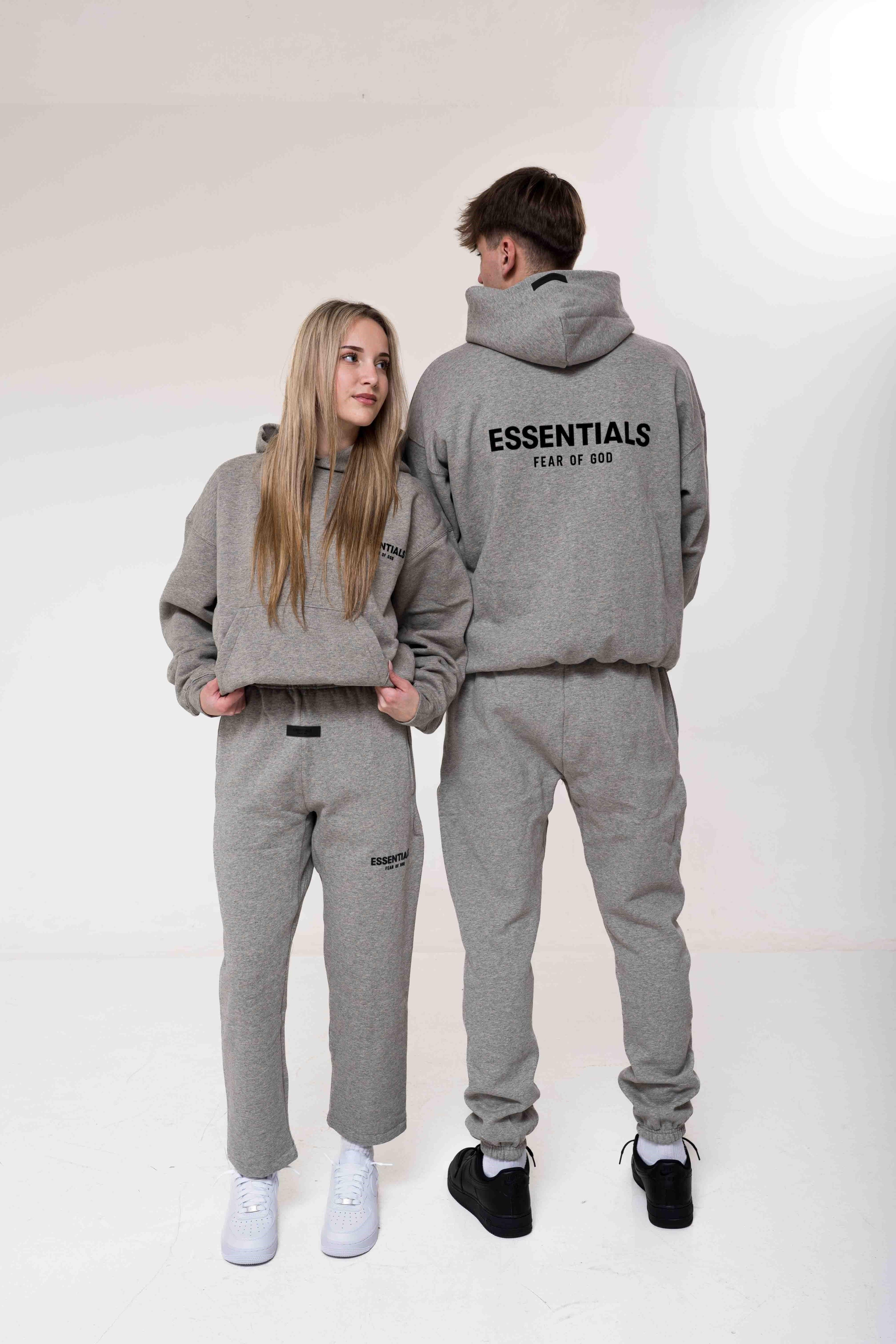 Fear of God Essentials Hoodie Dark Oatmeal mikina