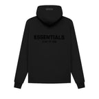 Fear of God Essentials Pullover Chest Logo Hoodie Stretch Limo Black