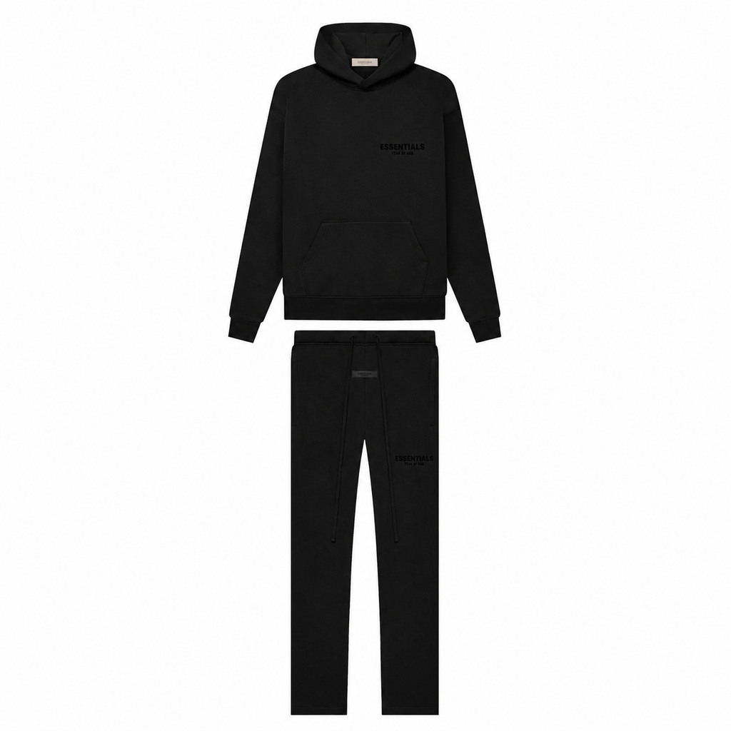 Fear of God Essentials Stretch Limo Black Relaxed Set