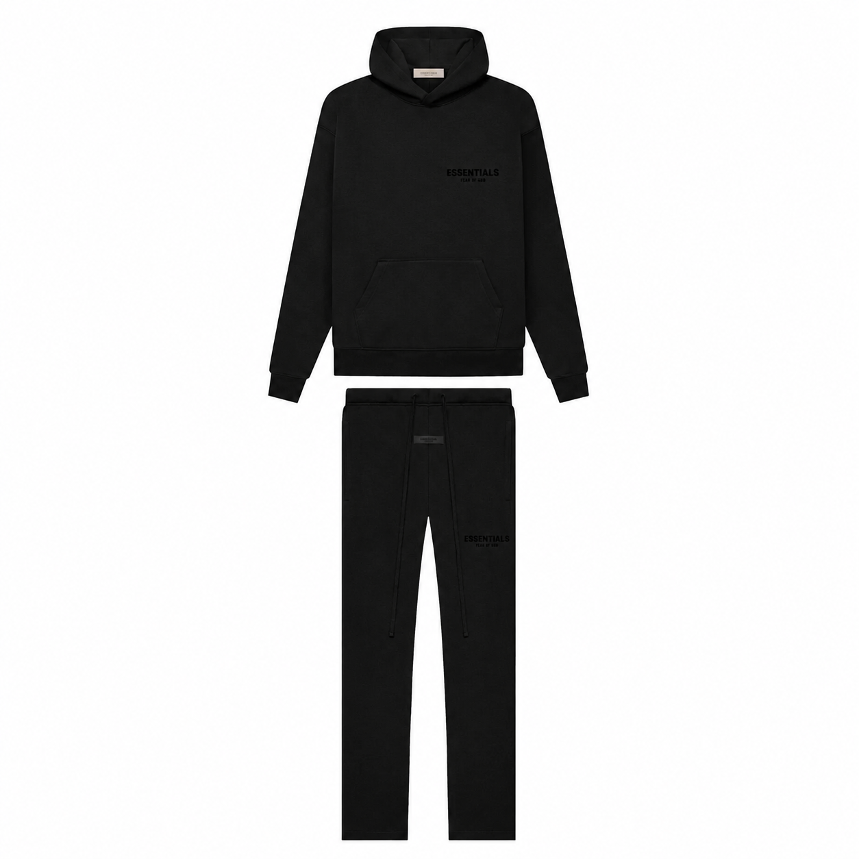 Fear of God Essentials Stretch Limo Black Relaxed Set