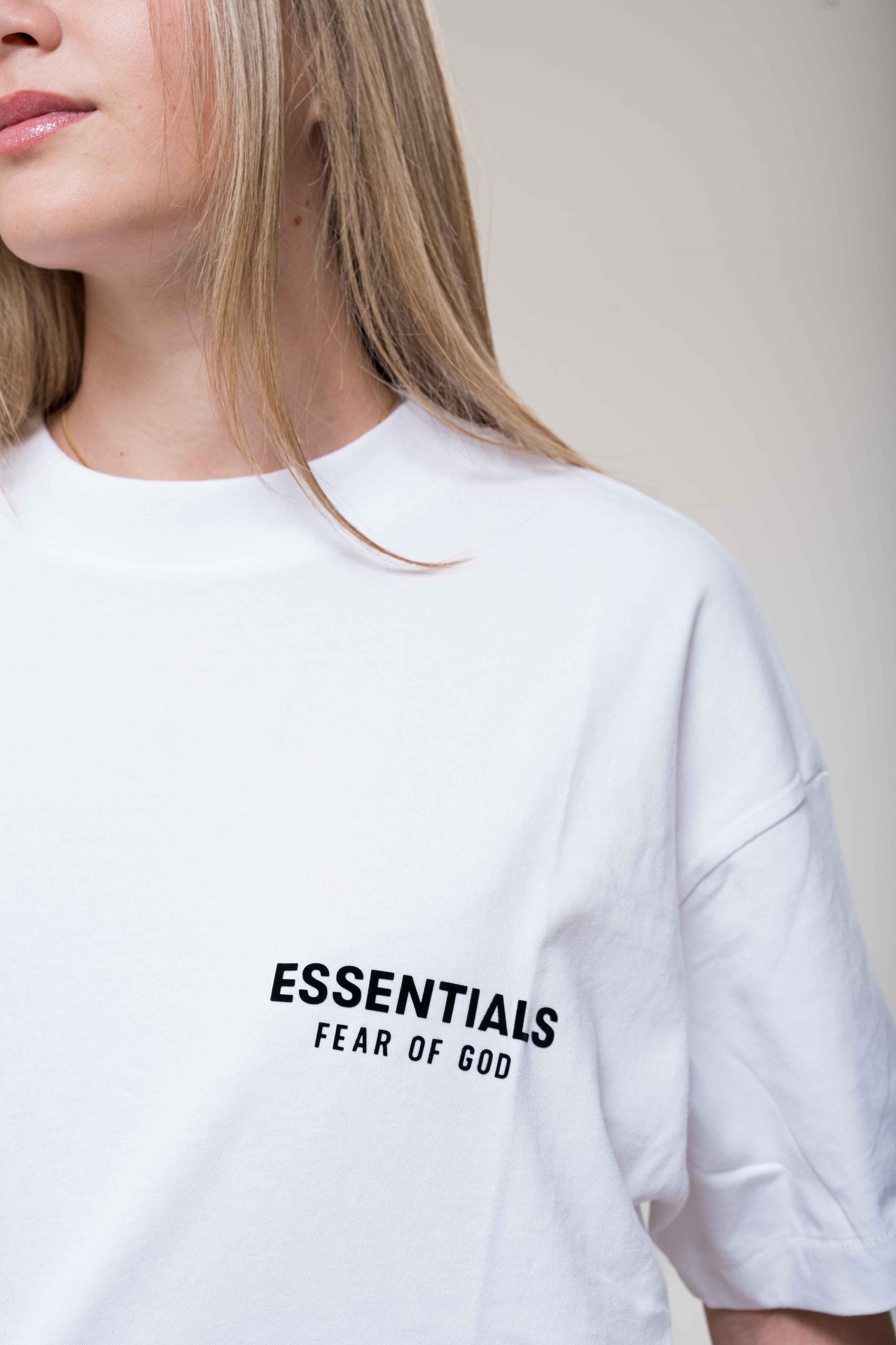 Fear of God Essentials T-Shirt Bright White front view