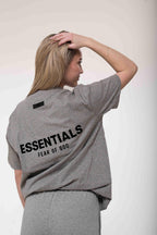 Fear of God Essentials T-Shirt Dark Oatmeal back view