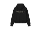 Fear of God Essentials Classic Fleece Zip-Up Hoodie Jet Black mikina