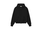 Fear of God Essentials Classic Fleece Zip-Up Hoodie Jet Black mikina