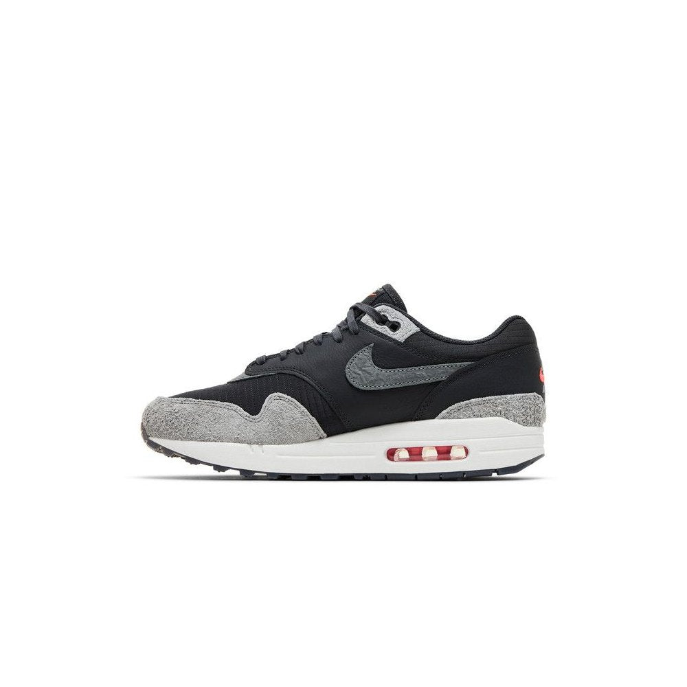 Nike Air Max 1 Premium 'Dark Smoke Grey Flash Crimson'