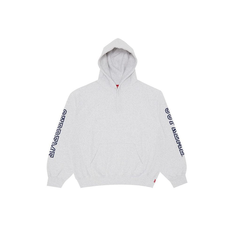 Supreme Collegiate Sleeve Hooded Sweatshirt 'Ash Grey'