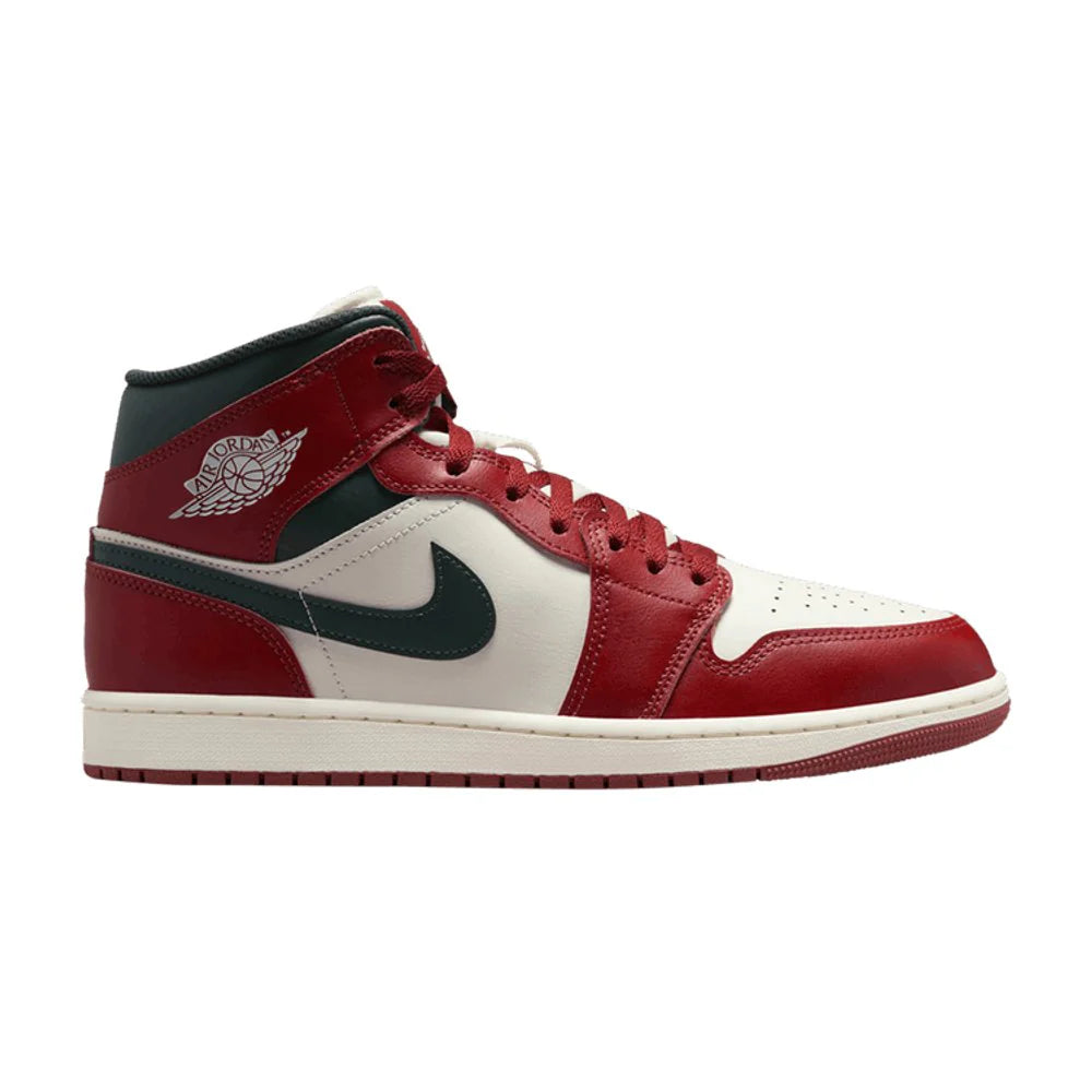 Air Jordan 1 Mid Redstone Midnight Green