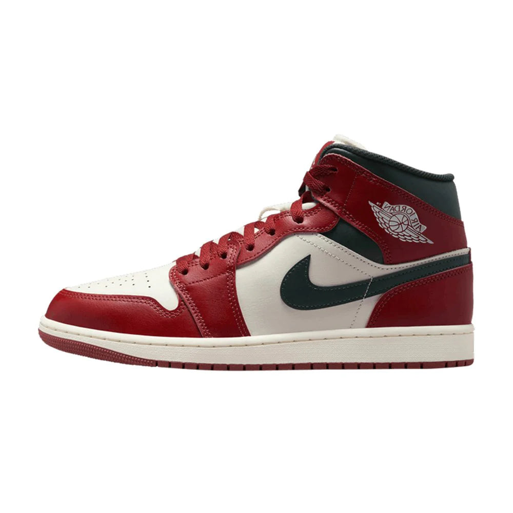 Air Jordan 1 Mid Redstone Midnight Green