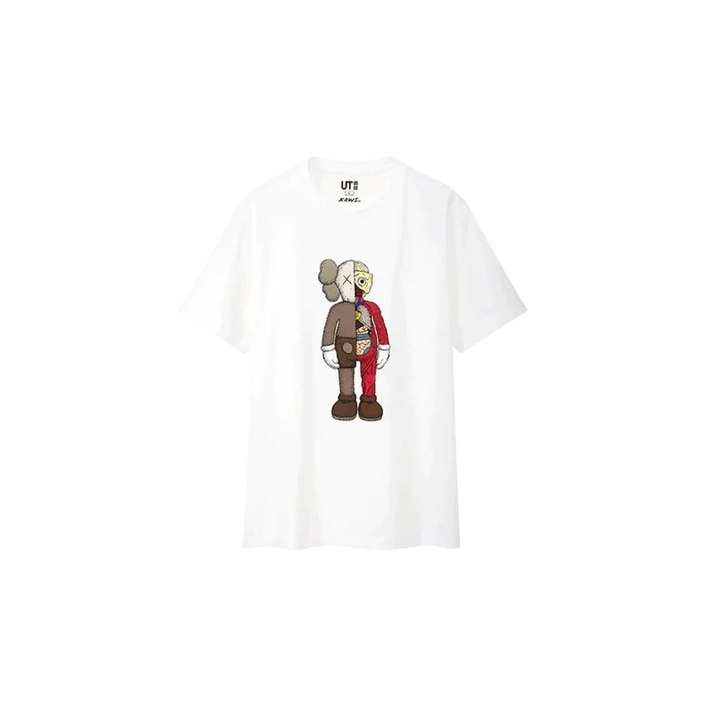 KAWS x Uniqlo Flayed Tee White tričko