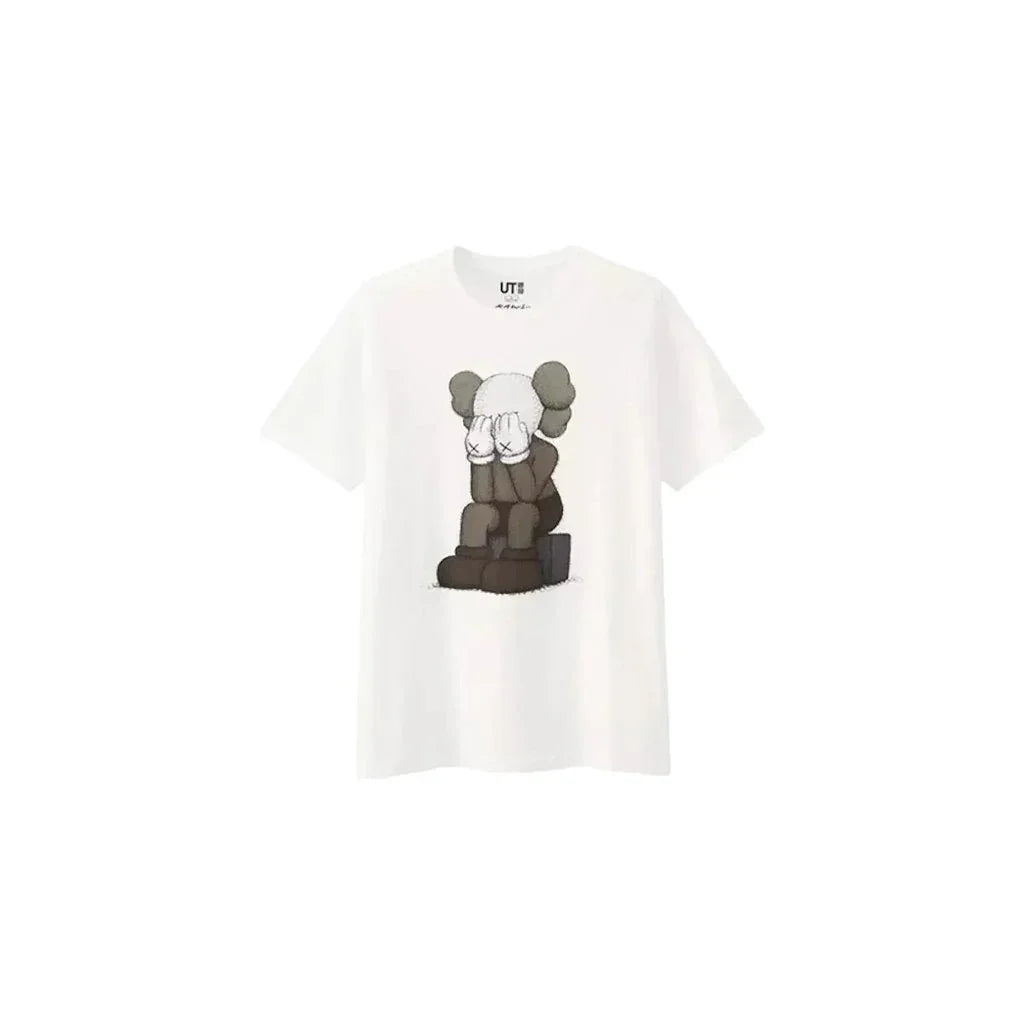 KAWS x Uniqlo Passing Through Tee White tričko