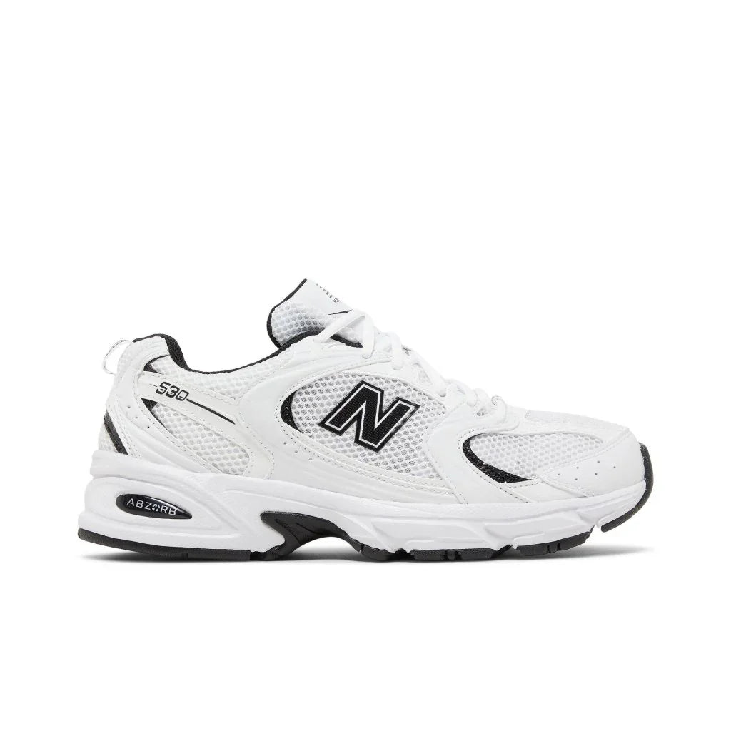 New Balance 530 White Black Details pánské tenisky