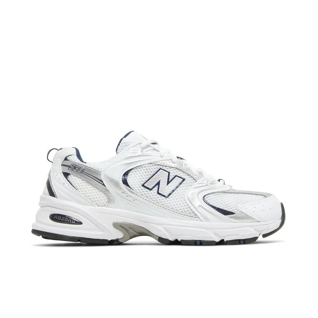 New Balance 530 White Silver Navy tenisky