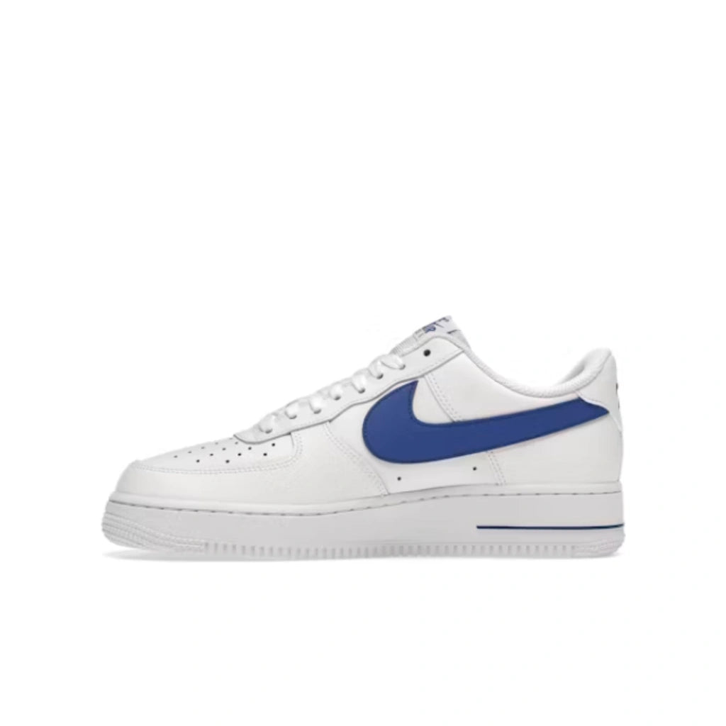Nike Air Force 1 Low '07 FM Cut Out Swoosh White Game Royal - Nike Air Force 1 Low