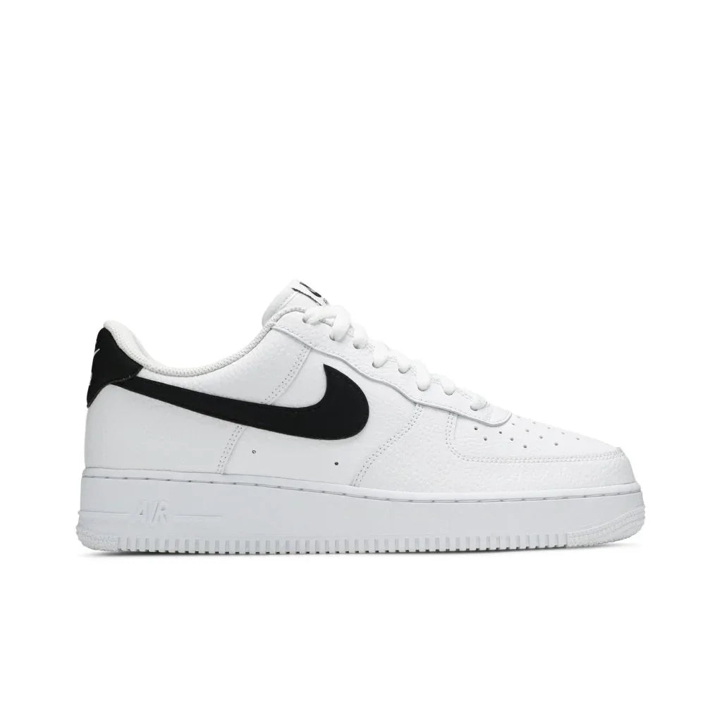 Nike Air Force 1 Low '07 White Black Pebbled Leather