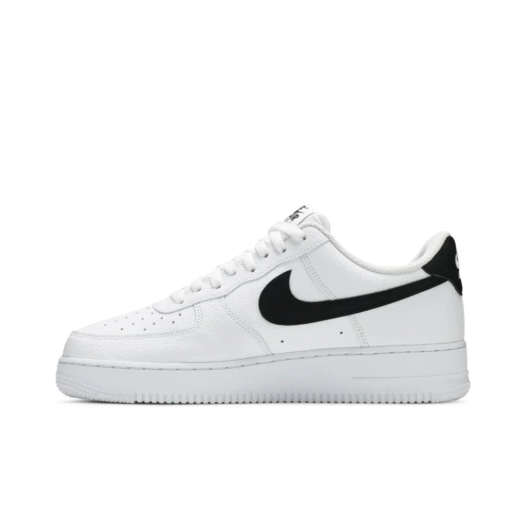 Nike Air Force 1 Low '07 White Black Pebbled Leather