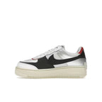 Nike Air Force 1 Low Shadow White Silver Gym Red (W) - Nike Air Force 1 Low