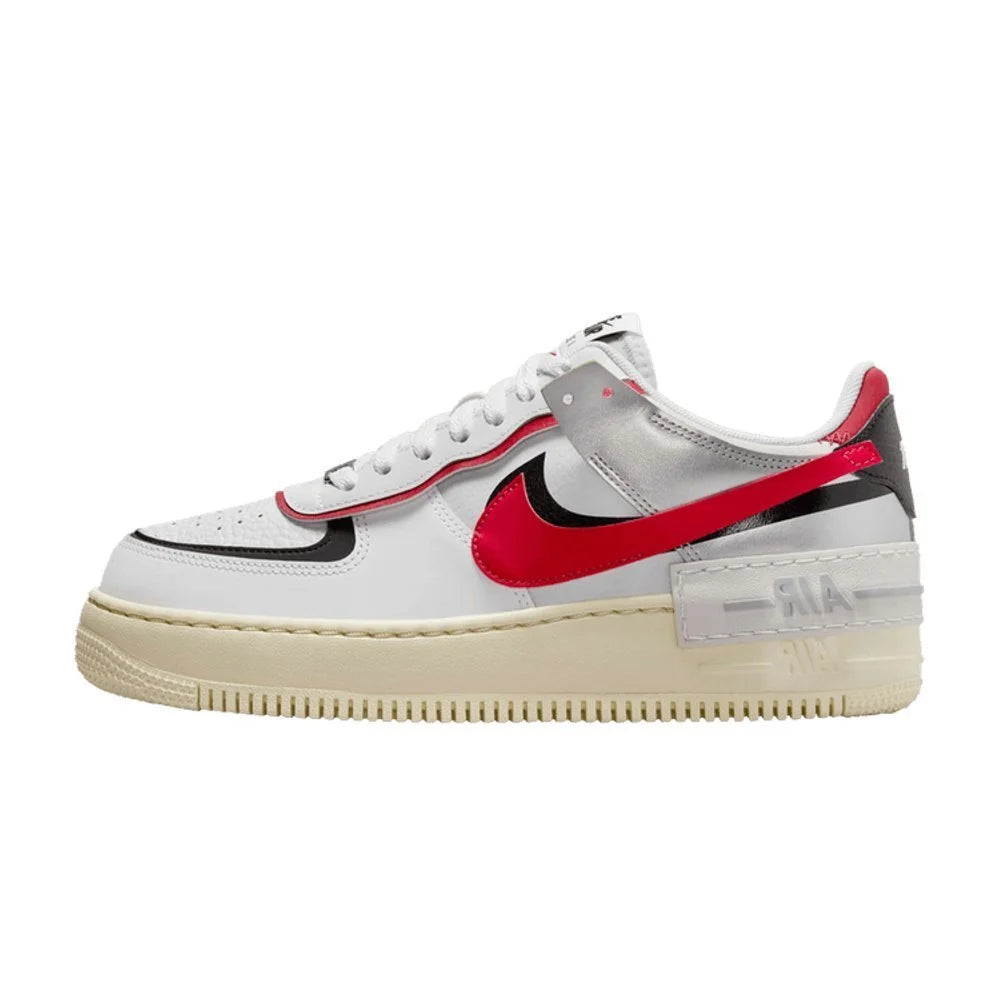 Nike Air Force 1 Low Shadow White Silver Gym Red (W)