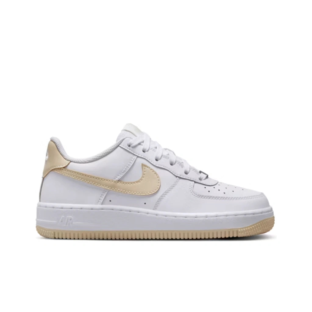 Nike Air Force 1 White Light Khaki (GS) - Nike Air Force 1 Low