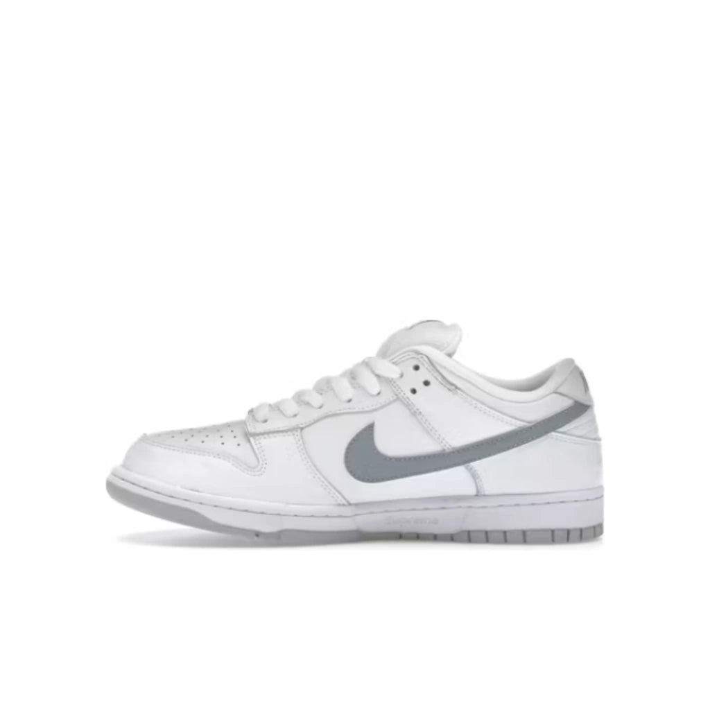 Nike SB Dunk Low Supreme 94 White Metallic Silver - Nike Dunk Low